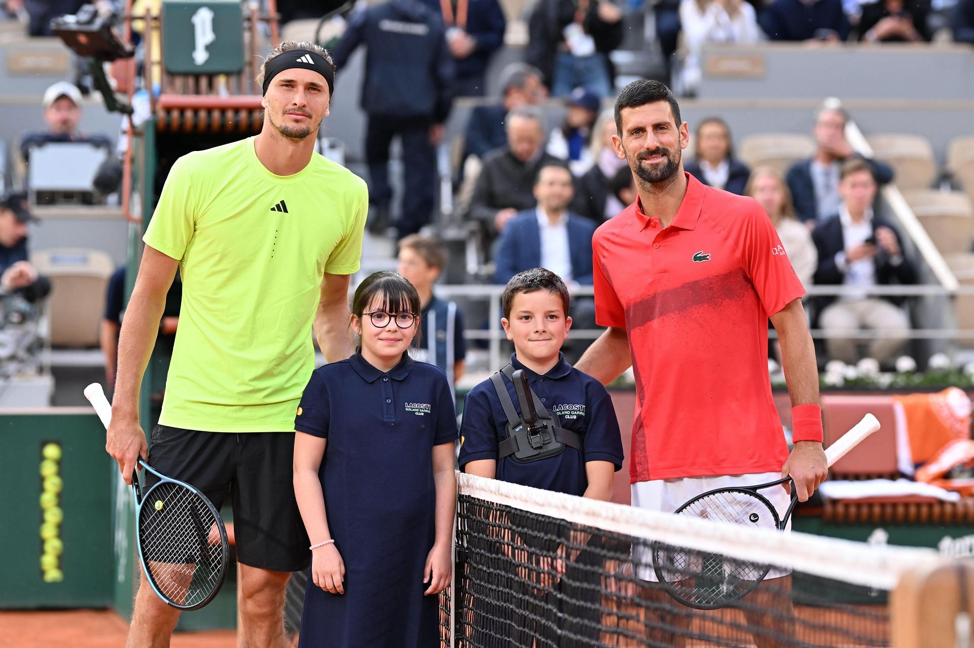 Alexander Zverev and Novak Djokovic- Source: Getty